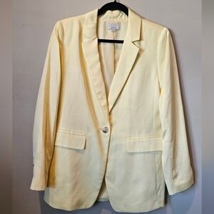 LOFT Light Yellow Blazer